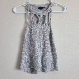 Womens sweater cut out tank top, XXS